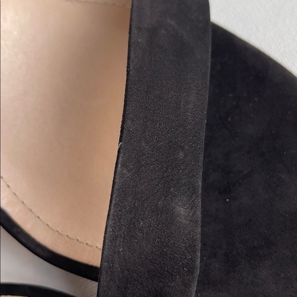 Schutz Enida Black Nubuck Ankle Strap Heels NEW - Picture 5 of 12